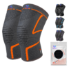 knee compression sleeve, 2 pack knee brace for women men knee pain relief, running knee support, knee braces for meniscus tear acl arthritis recovery