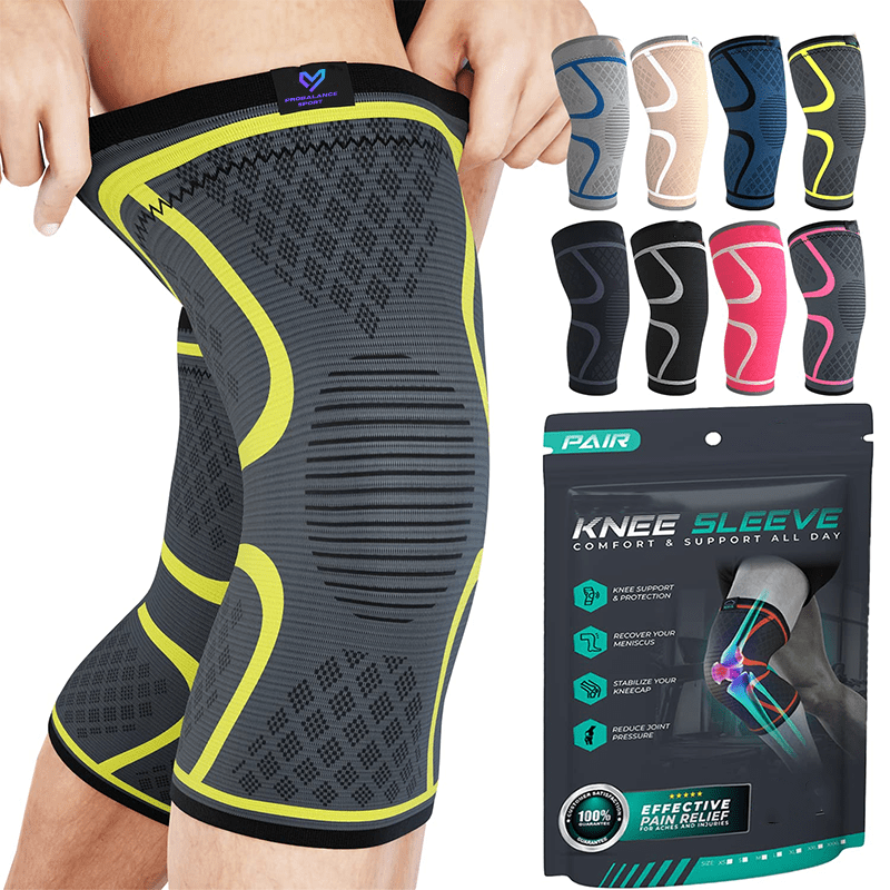 knee brace for women & men workout knees compression sleeve for knee pain relief joint support for acl, arthritis, meniscus tear knees brace for sports
