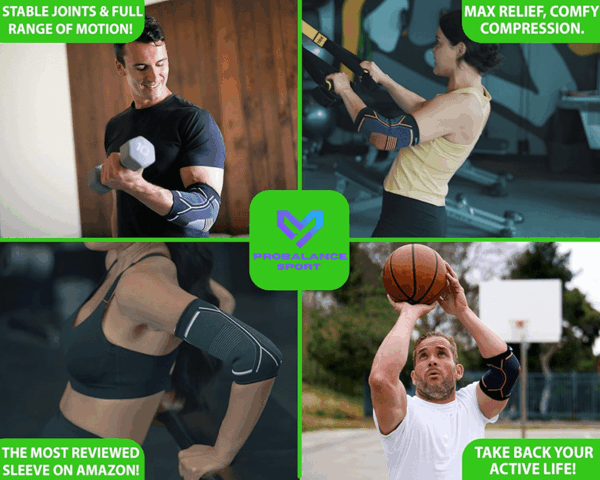 fitness elbow brace compression support sleeve