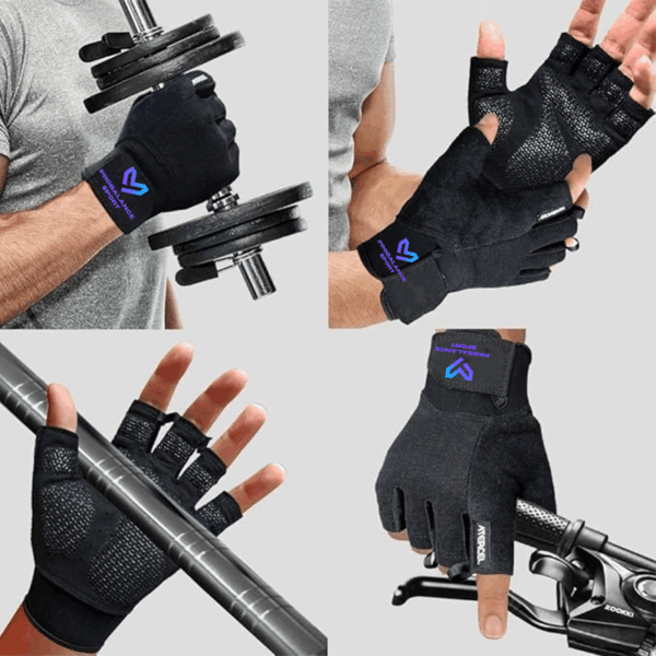 workout gloves for men and women, exercise gloves for weight lifting, cycling, gym, training, breathable and snug fit