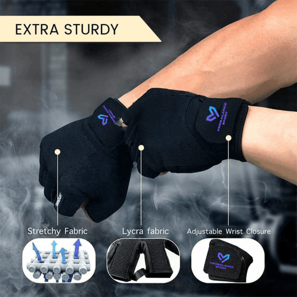 workout gloves for men and women, exercise gloves for weight lifting, cycling, gym, training, breathable and snug fit